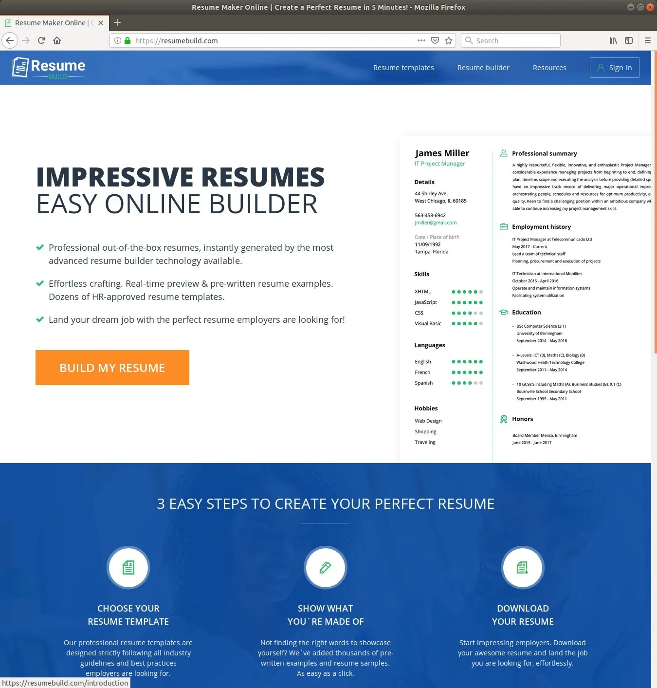 ResumeBuild